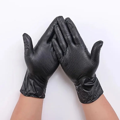 Diamond Grip Nitrile Gloves – Extra Thick & Waterproof