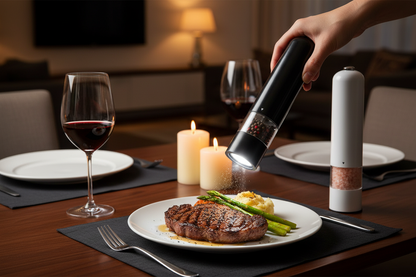 Electric Salt & Pepper Grinder - Elegant Dinner