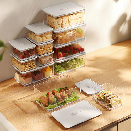 Boîte de rangement alimentaire en plastique pour fruits et raviolis