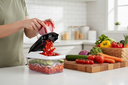 Multi-Function Vegetable Chopper in Action