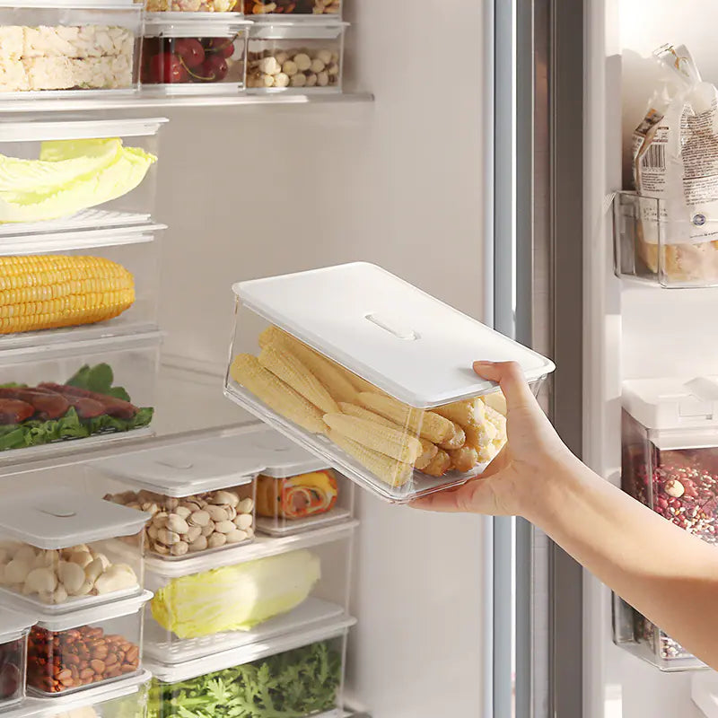 Boîte de rangement alimentaire en plastique pour fruits et raviolis